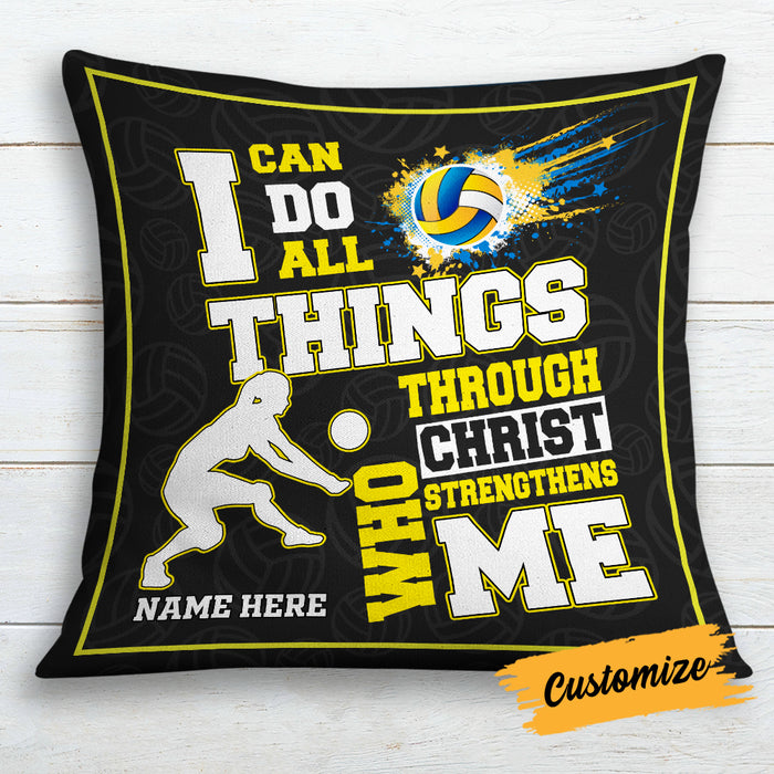 Personalized Love Volleyball Pillow DB165 30O19 1