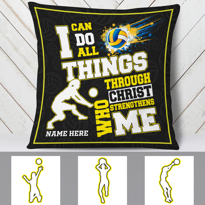 Personalized Love Volleyball Pillow DB165 30O19 1