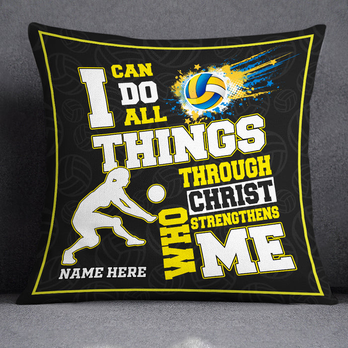 Personalized Love Volleyball Pillow DB165 30O19 1