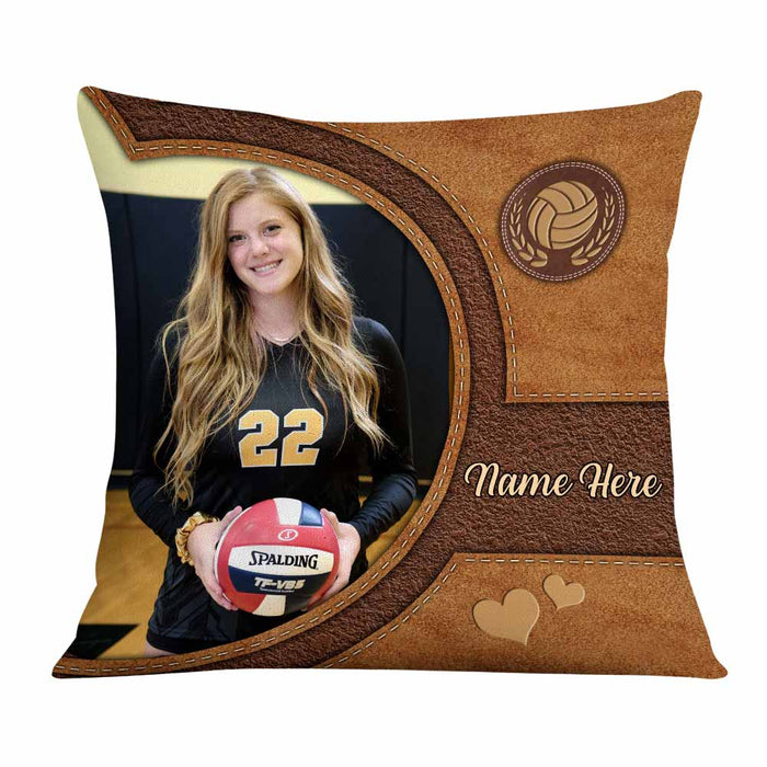 Personalized Love Volleyball Pillow DB165 87O58 1