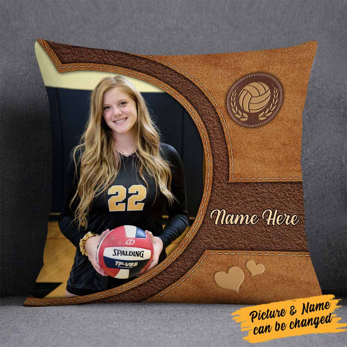 Personalized Love Volleyball Pillow DB165 87O58 1