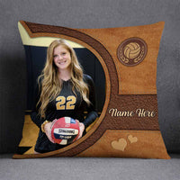 Personalized Love Volleyball Pillow DB165 87O58 thumb 1