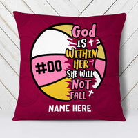 Personalized Love Volleyball Pillow DB166 87O23 thumb 1