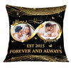 Personalized Couple Photo Husband Wife Infinity Love Pillow DB165 81O34 1