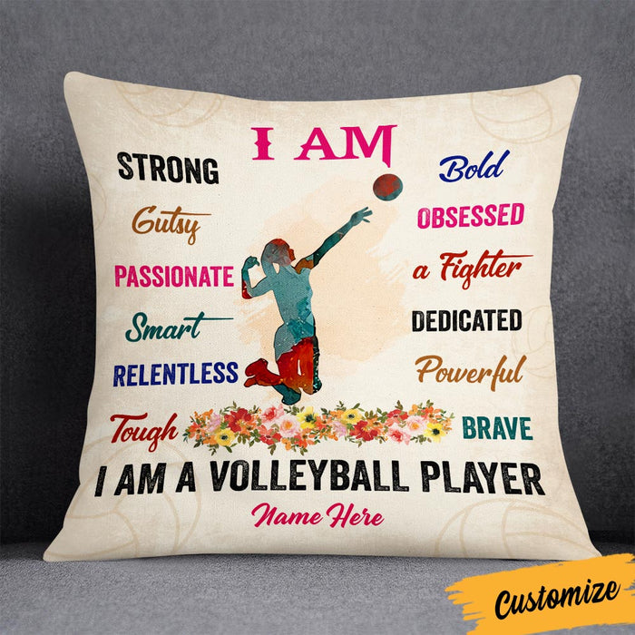 Personalized Love Volleyball Pillow DB166 30O36 1