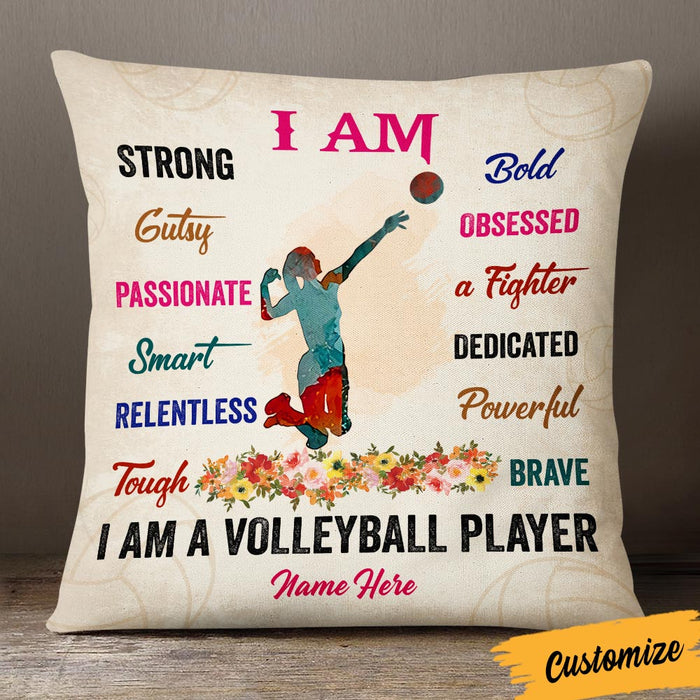 Personalized Love Volleyball Pillow DB166 30O36 1