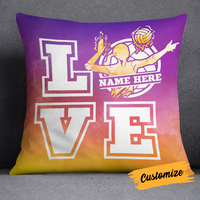 Personalized Love Volleyball Girl Pillow DB165 95O24 thumb 1