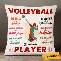 Personalized Love Volleyball Pillow DB166 95O53 thumb 1