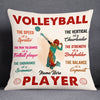 Personalized Love Volleyball Pillow DB166 95O53 1