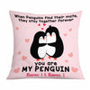 Personalized Valentine Couple Penguin Pillow DB167 30O58 1
