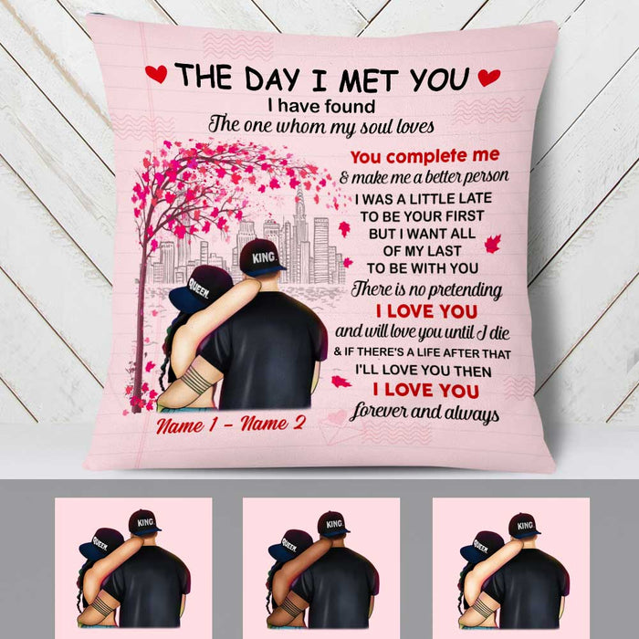 Personalized Valentines Couple Pillow DB164 26O23 1