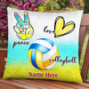 Personalized Love Volleyball Pillow DB165 26O47 1