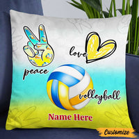 Personalized Love Volleyball Pillow DB165 26O47 thumb 1