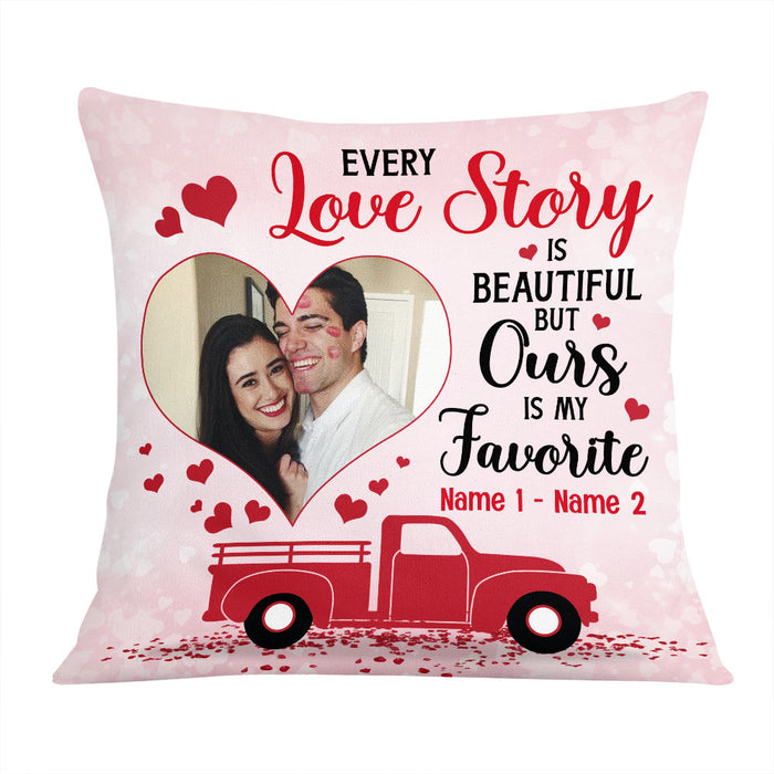Personalized Valentine Couple Photo Pillow DB166 26O57 1
