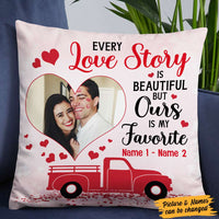 Personalized Valentine Couple Photo Pillow DB166 26O57 thumb 1