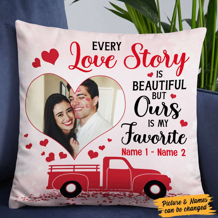 Personalized Valentine Couple Photo Pillow DB166 26O57 1