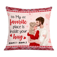 Personalized Valentine Couple Inside Your Hug Pillow DB162 23O36 thumb 1