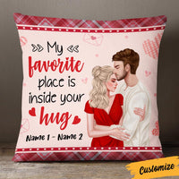 Personalized Valentine Couple Inside Your Hug Pillow DB162 23O36 thumb 1