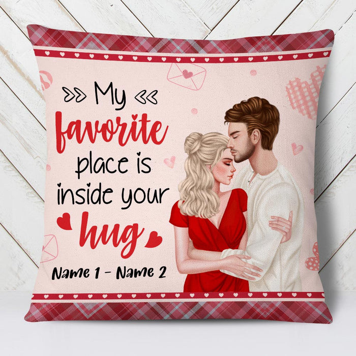 Personalized Valentine Couple Inside Your Hug Pillow DB162 23O36 1