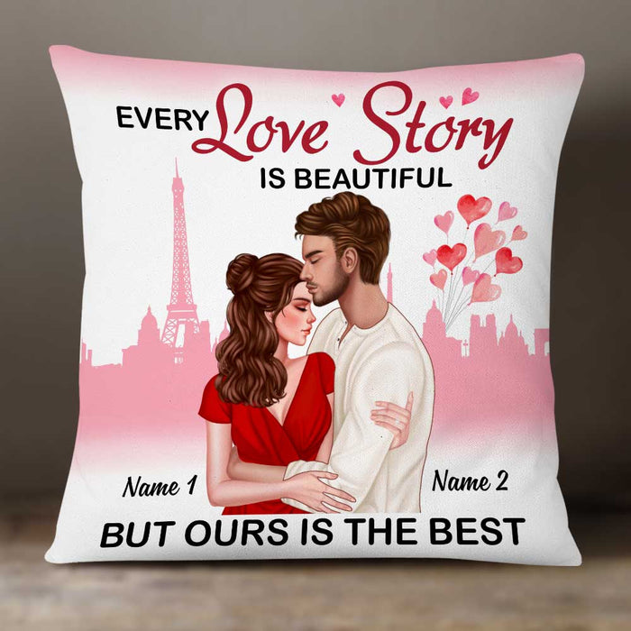 Personalized Valentine Couple Our Love Story Pillow DB163 23O34 1
