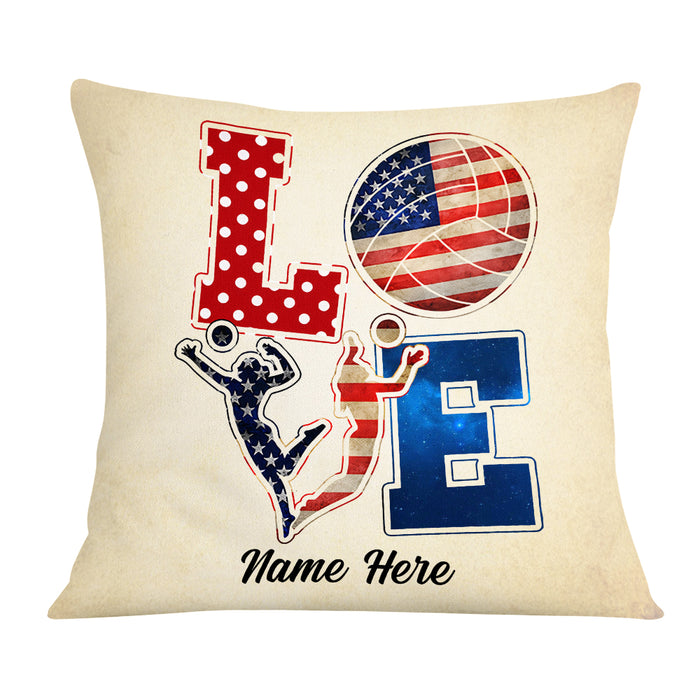 Personalized Love Volleyball Pillow DB166 23O57 1