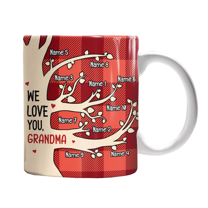 Personalized Grandpa Grandma Mom Dad Tree Mug NB181 81O32 1