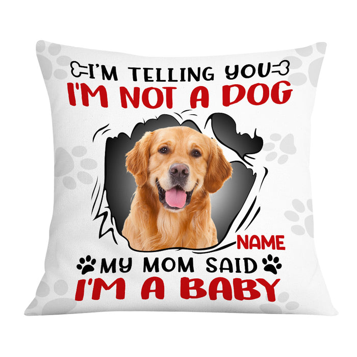 Personalized Dog Photo Baby Pillow DB171 81O36 1