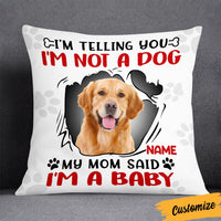 Personalized Dog Photo Baby Pillow DB171 81O36 thumb 1