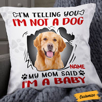 Personalized Dog Photo Baby Pillow DB171 81O36 thumb 1