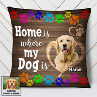 Personalized Dog Photo Home Pillow DB172 81O53 thumb 1