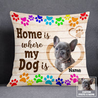 Personalized Dog Photo Home Pillow DB172 81O53 thumb 1