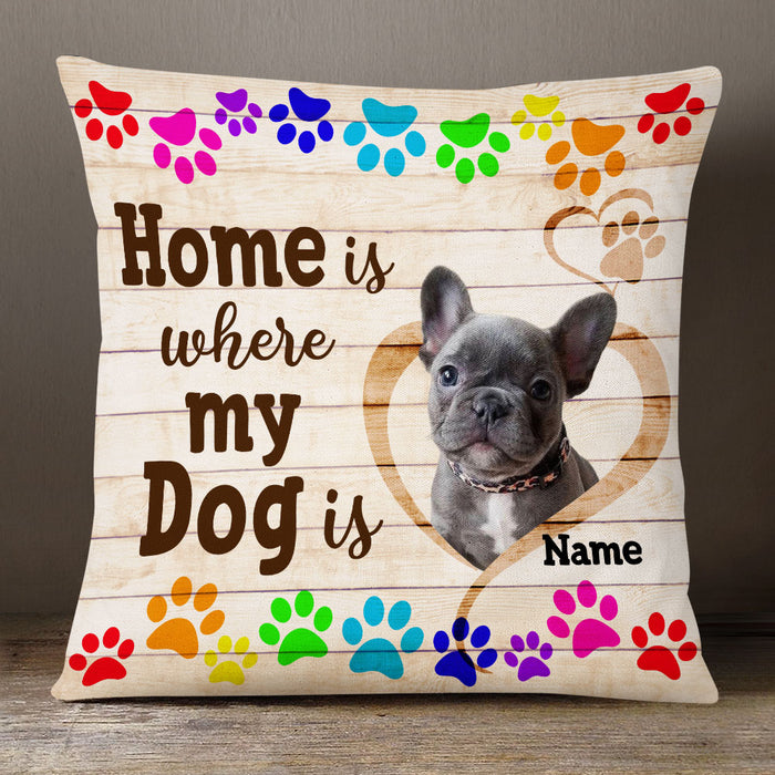 Personalized Dog Photo Home Pillow DB172 81O53 1