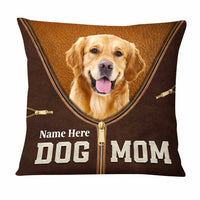 Personalized Dog Photo Mom Dad Pillow DB172 95O47 thumb 1