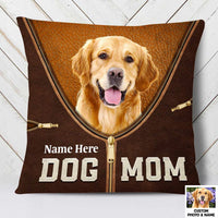 Personalized Dog Photo Mom Dad Pillow DB172 95O47 thumb 1