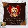 Personalized Dog Photo Steal Your Heart Pillow DB174 95O53 1