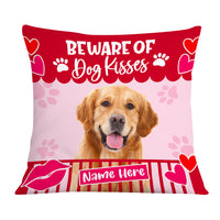 Personalized Dog Kisses Photo Pillow DB172 26O36 thumb 1
