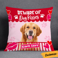 Personalized Dog Kisses Photo Pillow DB172 26O36 thumb 1