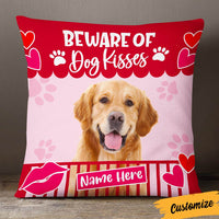 Personalized Dog Kisses Photo Pillow DB172 26O36 thumb 1