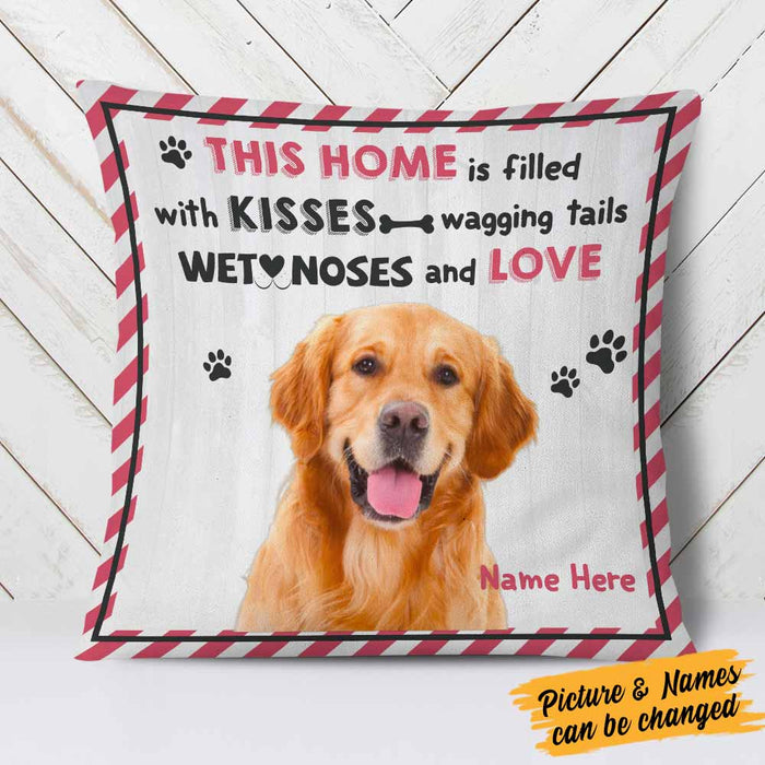 Personalized Dog Photo Filled With Love Pillow DB173 26O58 1