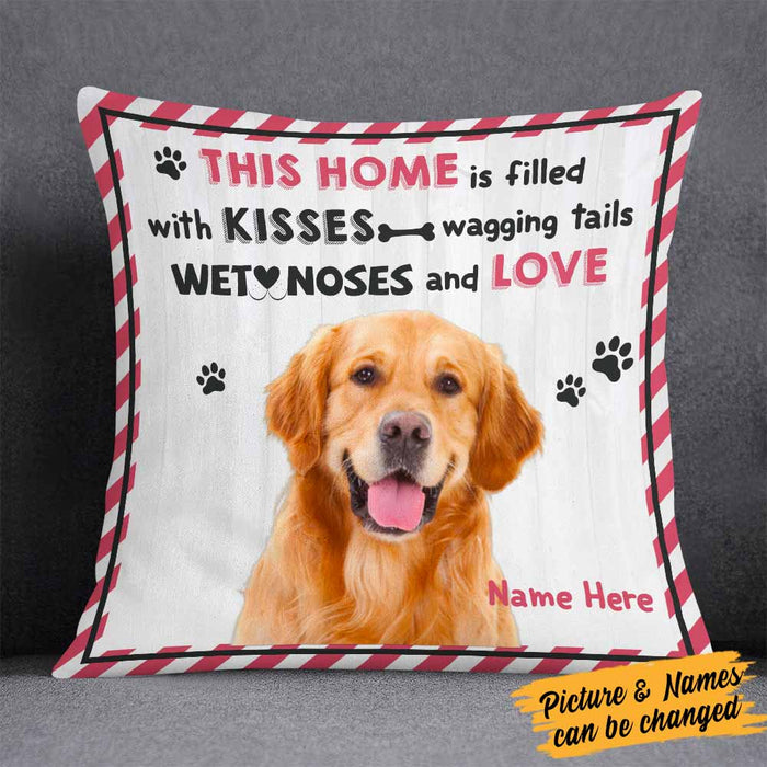 Personalized Dog Photo Filled With Love Pillow DB173 26O58 1