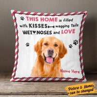 Personalized Dog Photo Filled With Love Pillow DB173 26O58 thumb 1