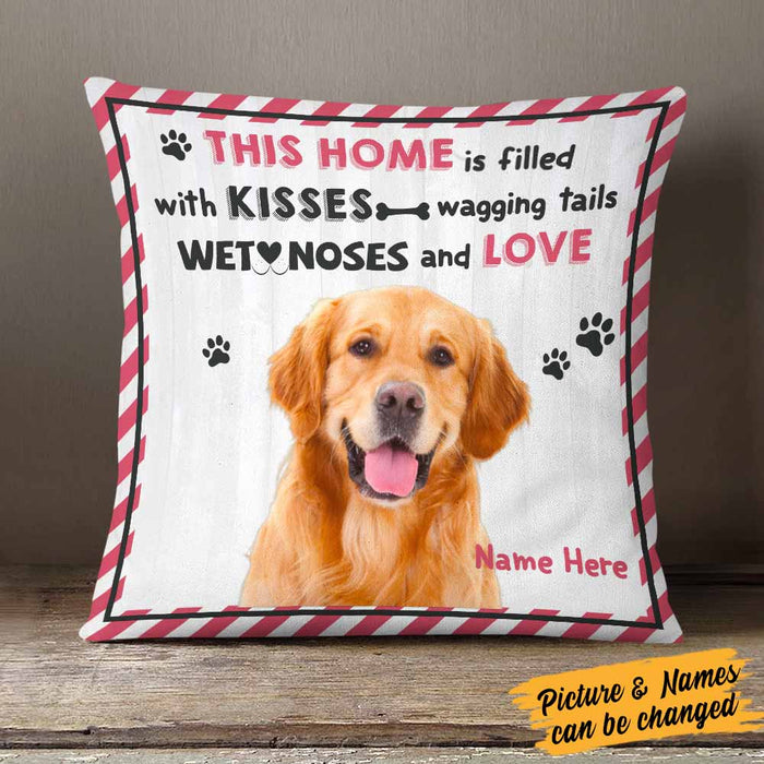 Personalized Dog Photo Filled With Love Pillow DB173 26O58 1