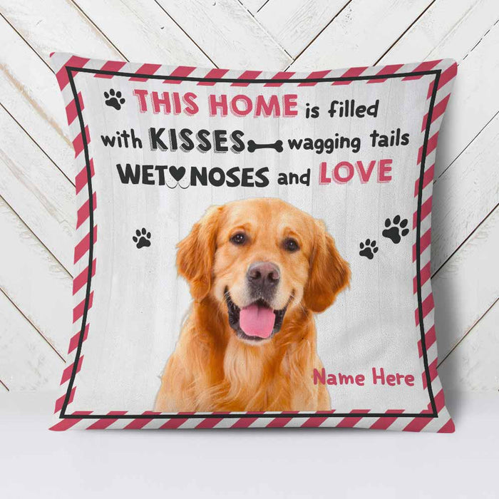 Personalized Dog Photo Filled With Love Pillow DB173 26O58 1