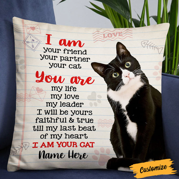 Personalized Cat Photo Pillow DB201 26O36 1
