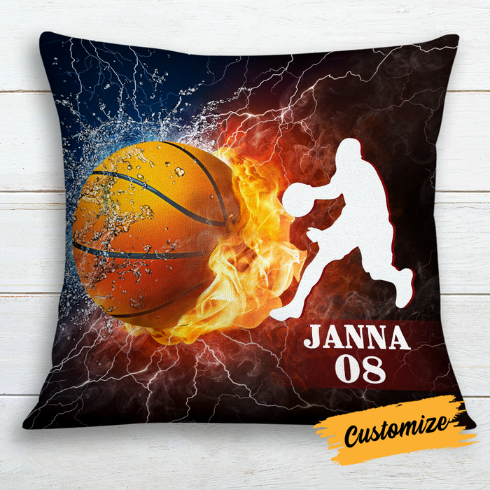 Personalized Love Basketball Pillow DB185 87O24 1