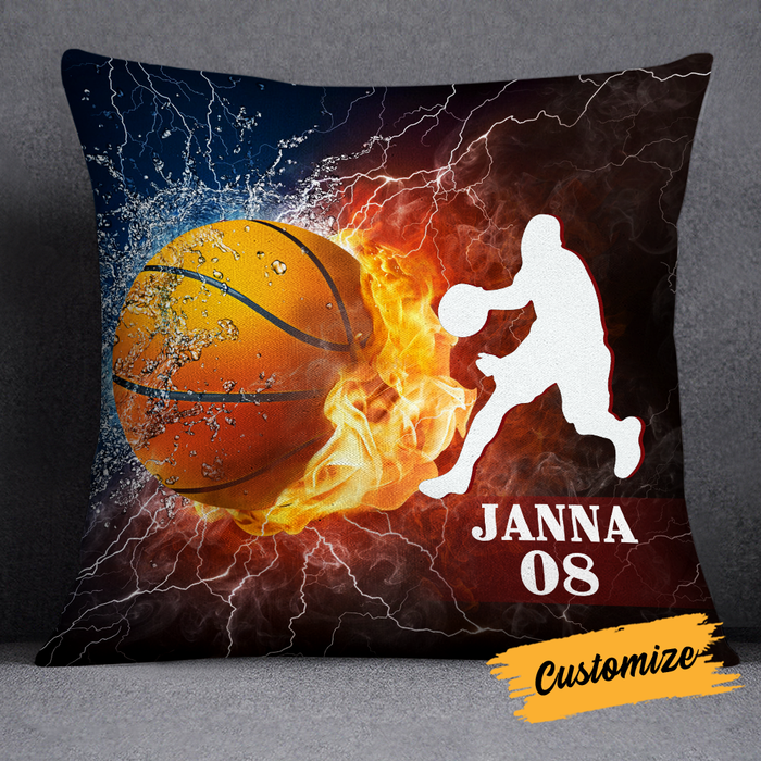 Personalized Love Basketball Pillow DB185 87O24 1