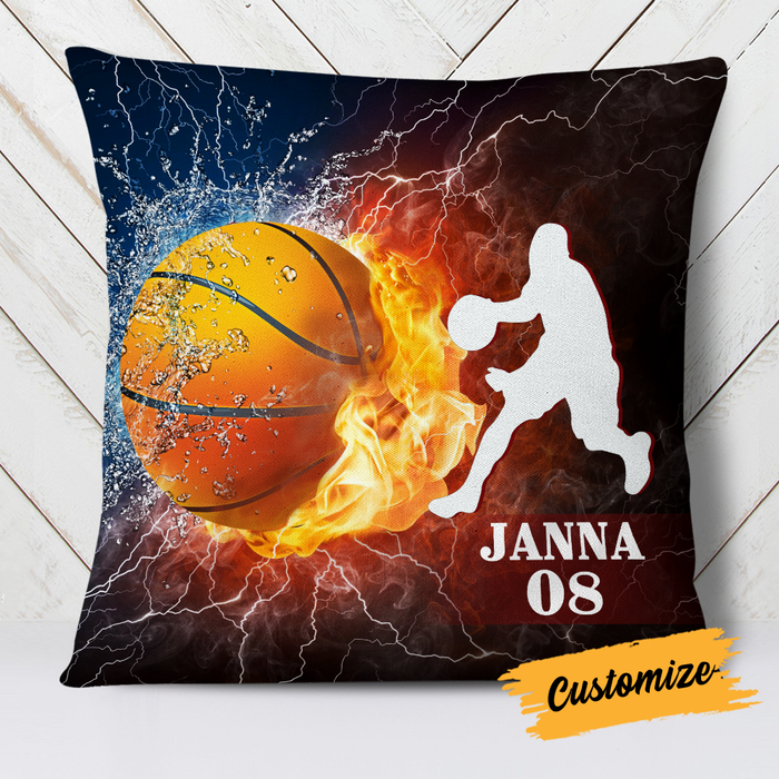 Personalized Love Basketball Pillow DB185 87O24 1