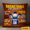 Personalized Love Basketball Player Life Lessons Pillow DB183 85O57 1