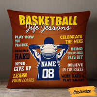 Personalized Love Basketball Player Life Lessons Pillow DB183 85O57 thumb 1