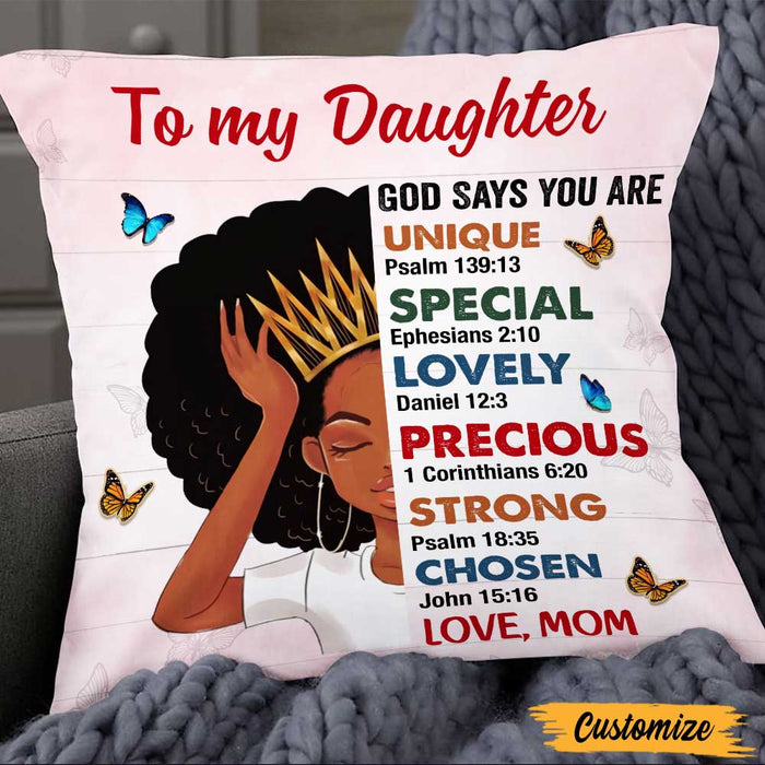 Personalized BWA Mom Grandma Daughter Granddaughter Pillow DB188 87O47 1